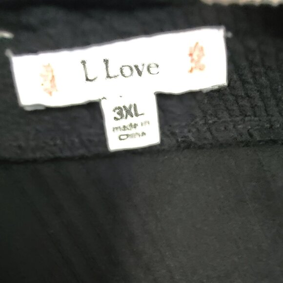 Women's Black Fringe Short Sleeve Sweater - Picture 6 of 6